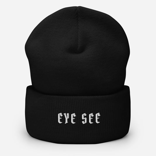 Eye See Cuffed Beanie