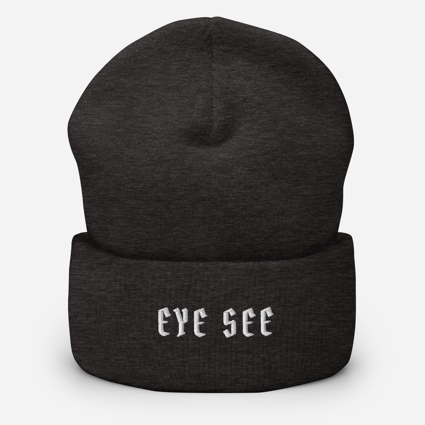 Eye See Cuffed Beanie