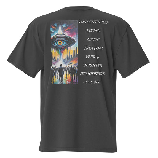 Unidentified Flying Optic Oversized faded t-shirt