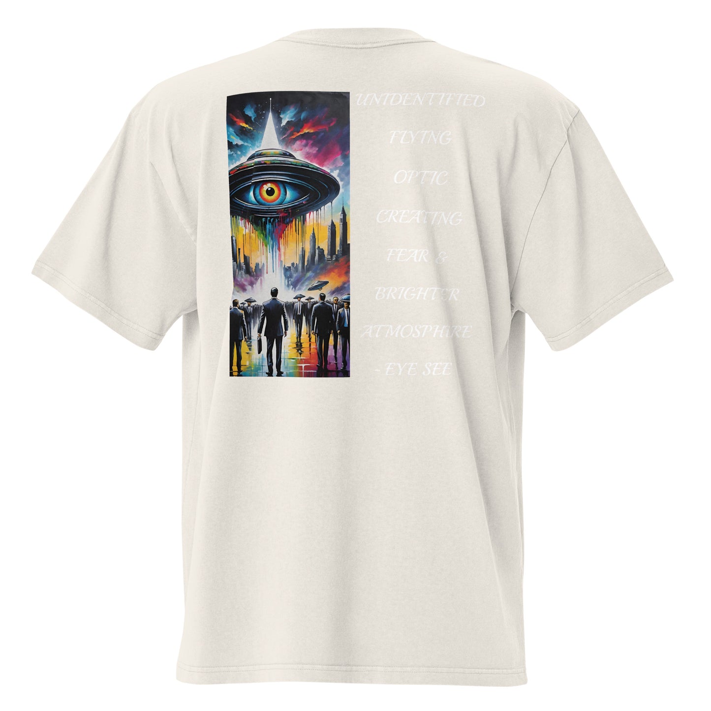 Unidentified Flying Optic Oversized faded t-shirt